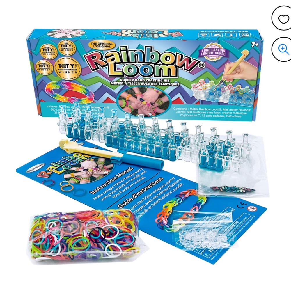 Rainbow Rubber Band Crafting Kit - Blue
